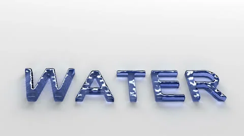 Water word Stock Footage 24738448