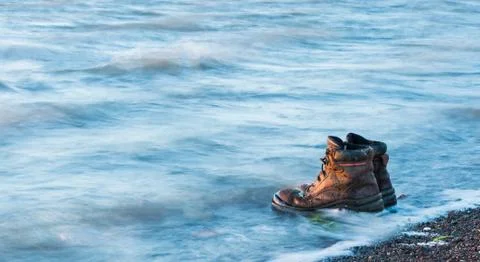 Water Work Boots Stock Photos