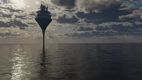 Water World Clouds Stock Footage 114103156