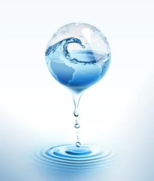 Water world Stock Illustration