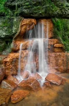 Water from The Yellow Spring Stock Photos