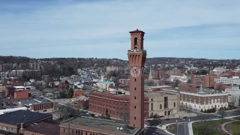 Waterbury tower side view 2 库存影片 241450963