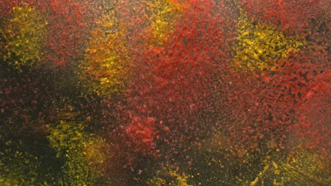 Watercolor abstract blot on the ice surface background Vídeo Stock 111244701