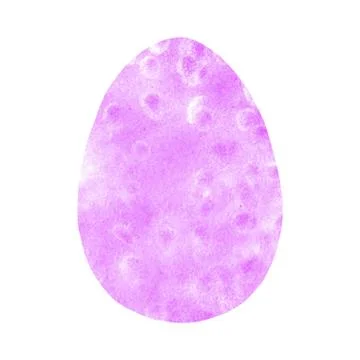 Watercolor abstract egg. Easter elements, backgrounds and textures. Isolated, Illustrazione stock