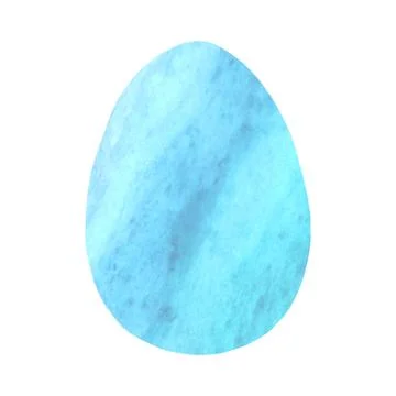 Watercolor abstract egg. Easter elements, backgrounds and textures. Isolated, Illustrazione stock