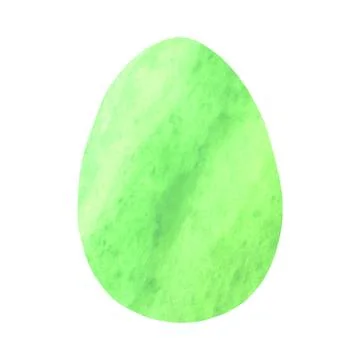 Watercolor abstract egg. Easter elements, backgrounds and textures. Isolated, 스톡 일러스트