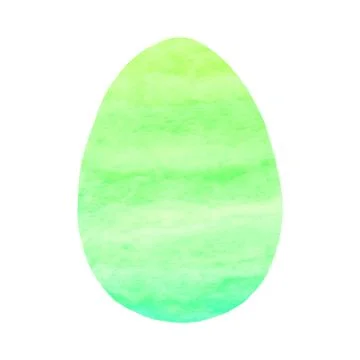 Watercolor abstract egg. Easter elements, backgrounds and textures. Isolated, Illustrazione stock