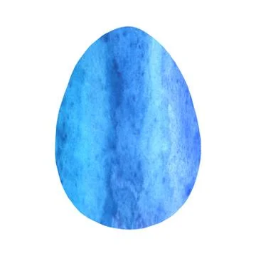 Watercolor abstract egg. Easter elements, backgrounds and textures. Isolated, 库存插图