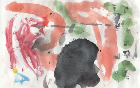 Watercolor abstract pattern Stock Illustration