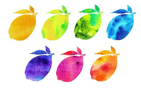 Watercolor abstraction set with space for text and your design. Stock Illustration