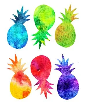 Watercolor abstraction set with space for text and your design. Stock Illustration