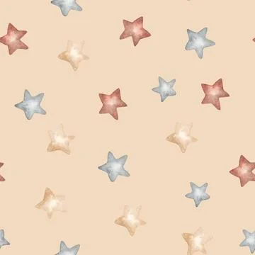 Watercolor baby patterns, decorative elements. Watercolor illustrations clip art Illustrazione stock
