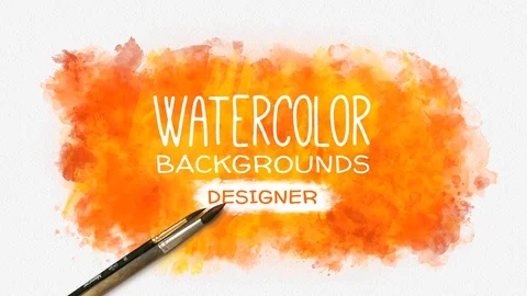 Watercolor Background Designer After Effects stock