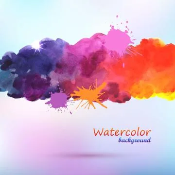 Watercolor background Stock Illustration