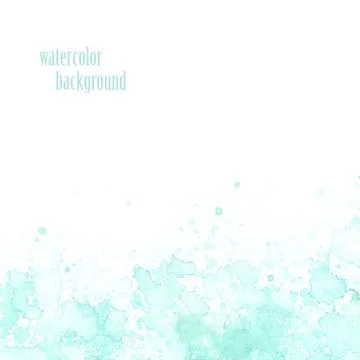 Watercolor background for layout. Vector blue splashes. eps 10 Stock Illustration