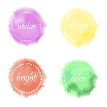 Watercolor background vector Stock Illustration