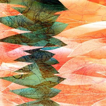 Watercolor background with vegetative elements Stock Illustration