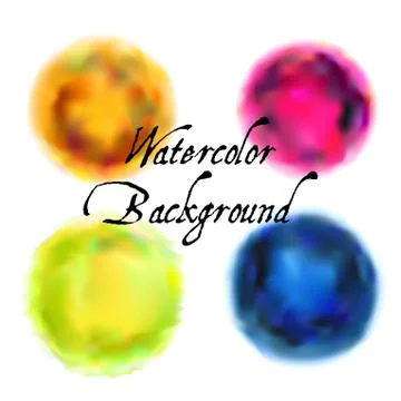 Watercolor backgrounds set Stock Illustration