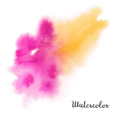 Watercolor blot Stock Illustration