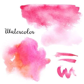 Watercolor blots Stock Illustration