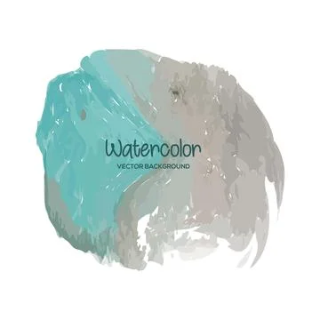 Watercolor brush background vector Stock Illustration