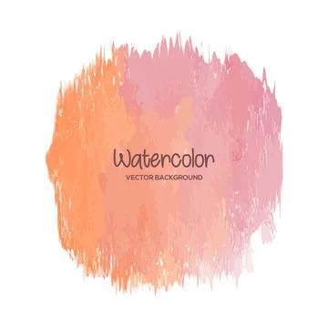 Watercolor brush background vector イラスト素材