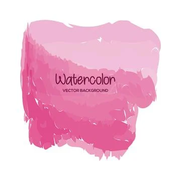 Watercolor brush background vector Stock Illustration