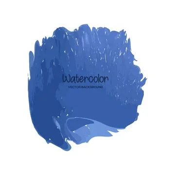 Watercolor brush background vector Stock Illustration