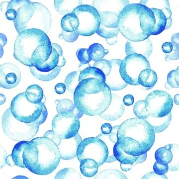 Watercolor bubble pattern Stock Illustration