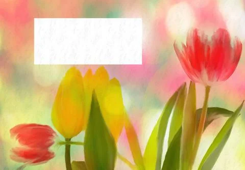 Watercolor card design Stock Illustration