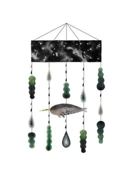 Watercolor carousel Stock Illustration