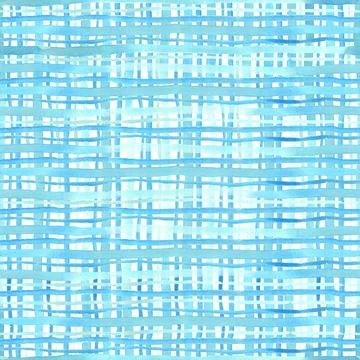Watercolor checkered seamless pattern on white. Stock Illustration