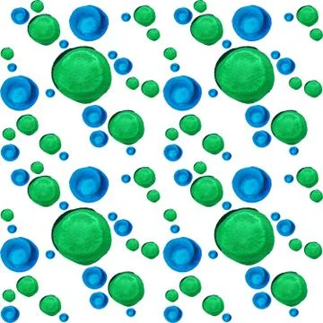 Watercolor circle pattern. Round elements for design. Colored circles hand drawn Illustrazione stock