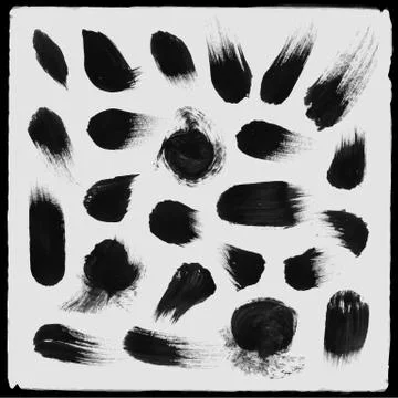 Watercolor circle shape design elements Illustrazione stock