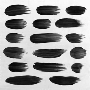 Watercolor circle shape design elements Stock Illustration