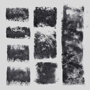 Watercolor circle shape design elements Stockillustratie