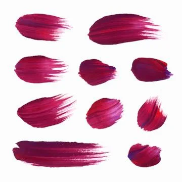 Watercolor circle shape design elements Stock Illustration