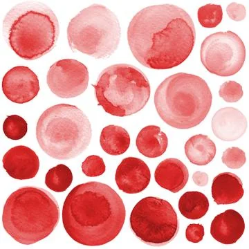 Watercolor circle texture. Round elements Stock Photos