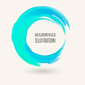 Watercolor circle texture. Vector circle elements イラスト素材