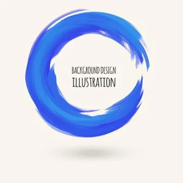 Watercolor circle texture. Vector circle elements Stock Illustration