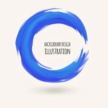Watercolor circle texture. Vector circle elements 库存插图