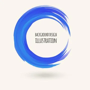 Watercolor circle texture. Vector circle elements 库存插图