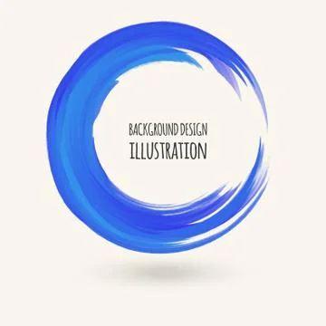 Watercolor circle texture. Vector circle elements イラスト素材