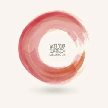 Watercolor circle texture. Vector circle elements Stockillustratie