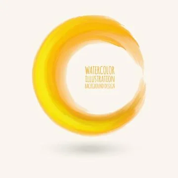 Watercolor circle texture. Vector circle elements Stockillustratie