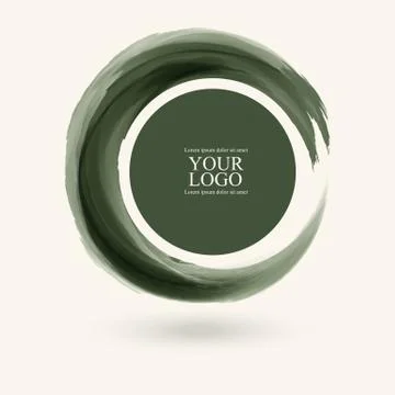 Watercolor circle texture. Vector circle elements 스톡 일러스트