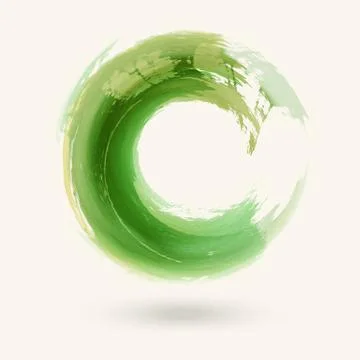 Watercolor circle texture. Vector circle elements Stockillustratie