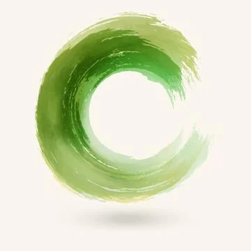 Watercolor circle texture. Vector circle elements イラスト素材
