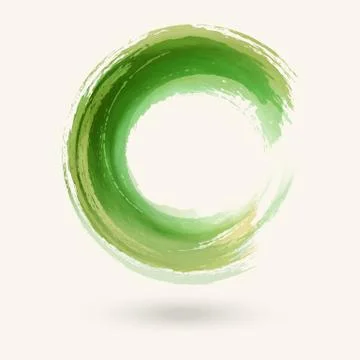 Watercolor circle texture. Vector circle elements Stock Illustration