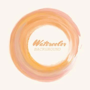 Watercolor circle texture. Vector circle elements Stock Illustration